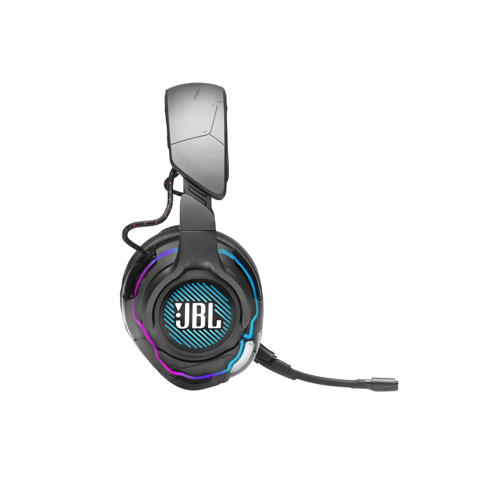 JBL Quantum ONE - Black - USB Wired Over-Ear Professional PC Gaming Headset with Head-Tracking Enhanced QuantumSPHERE 360 - Detailshot 5